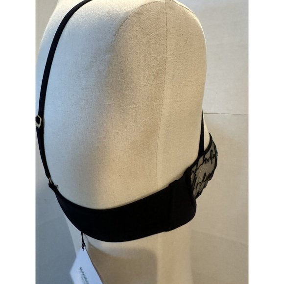 Wolford Logo Obsessed Bra  Size: 80B USA 36B Color: Black 61417 - 15 - Picture 6 of 6